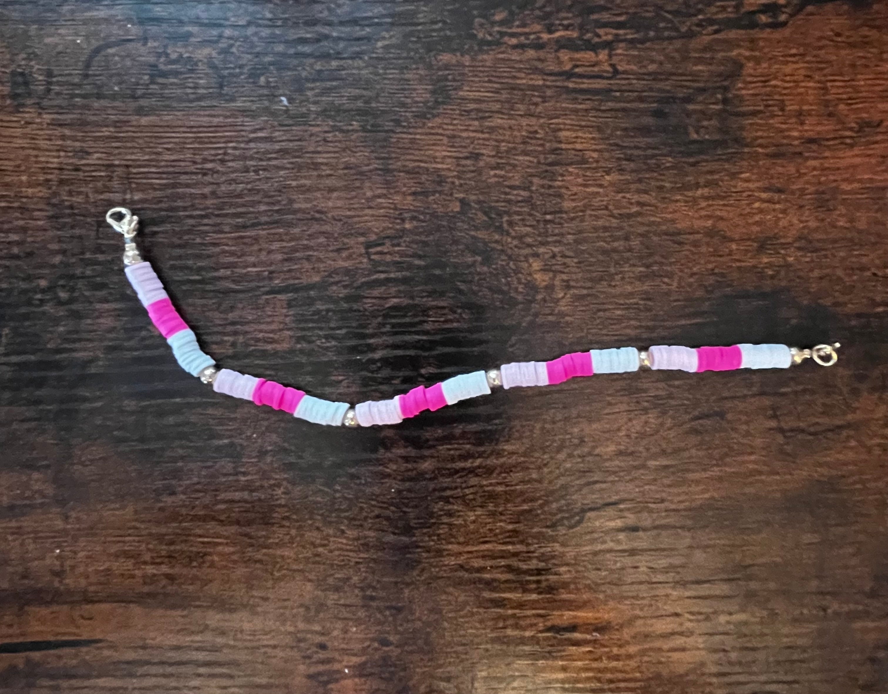 Pink & White Hat Chain