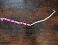 Pink & White Beaded Star Hat Chain