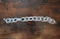 Double Link Silver Hat Chain