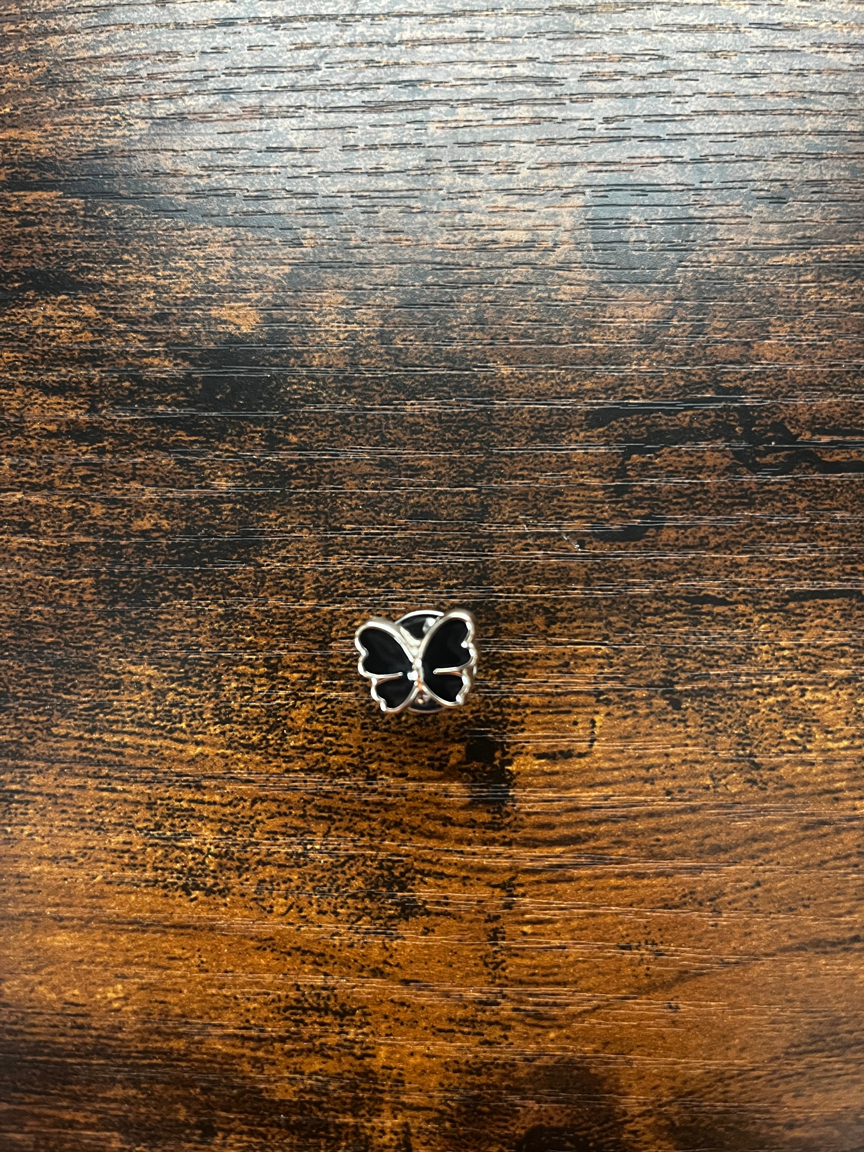 Black Butterfly Hat Pin