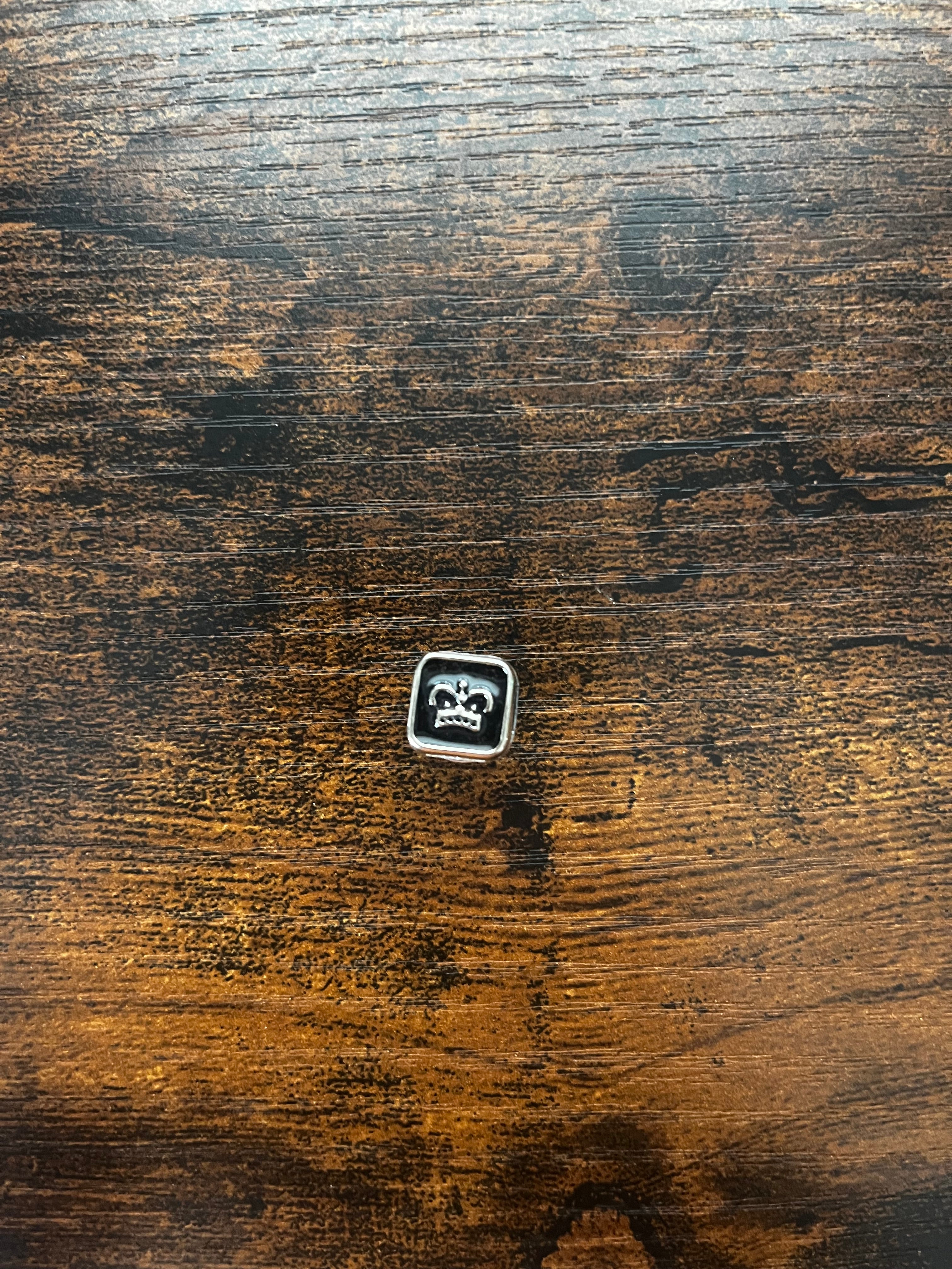 Black Crown Hat Pin