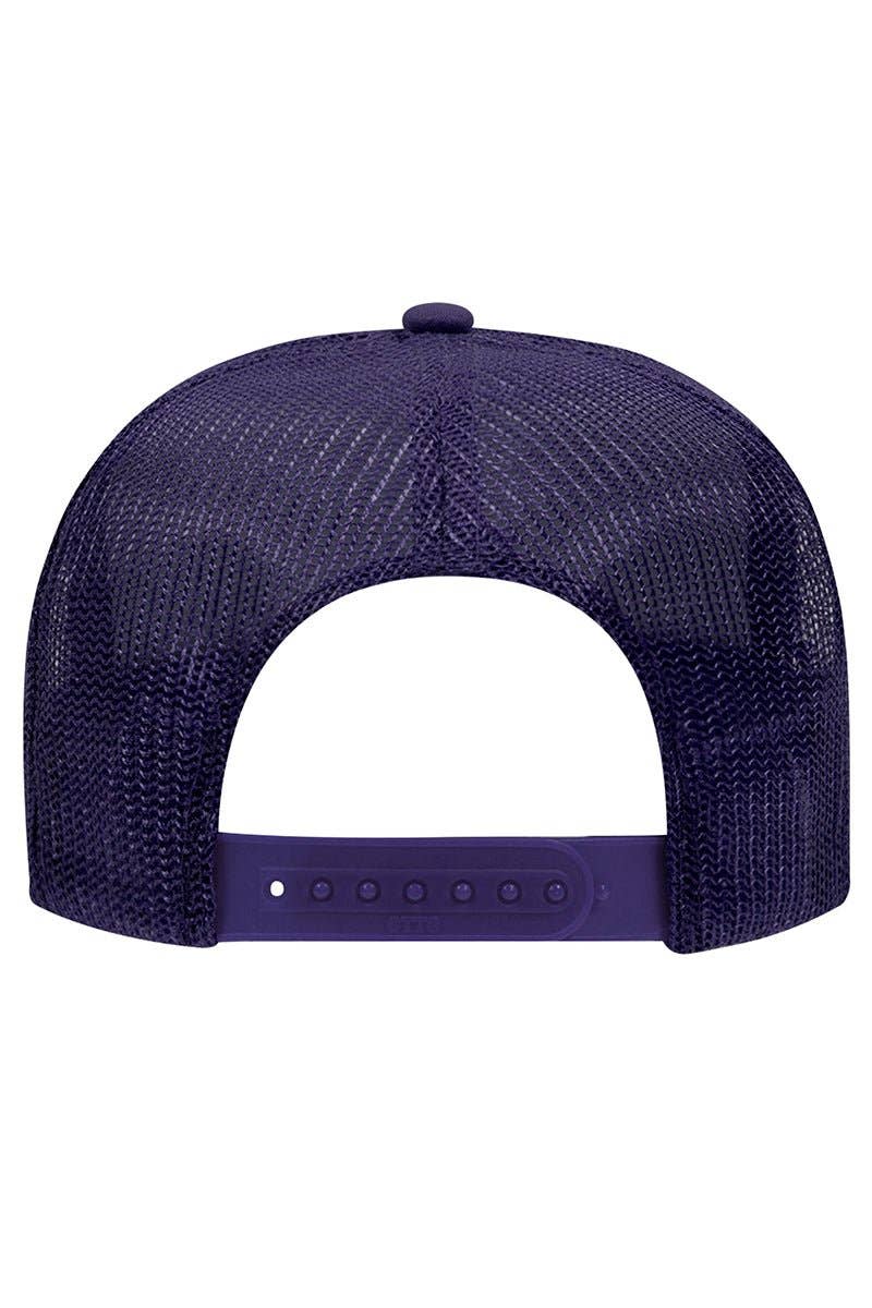 OTTO Purple Foam Front High Crown Trucker Hat