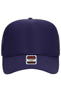 OTTO Purple Foam Front High Crown Trucker Hat